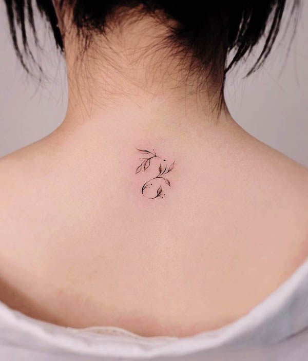 Tatuaj cu semn zodiacal Leu de @kissa.tattoo